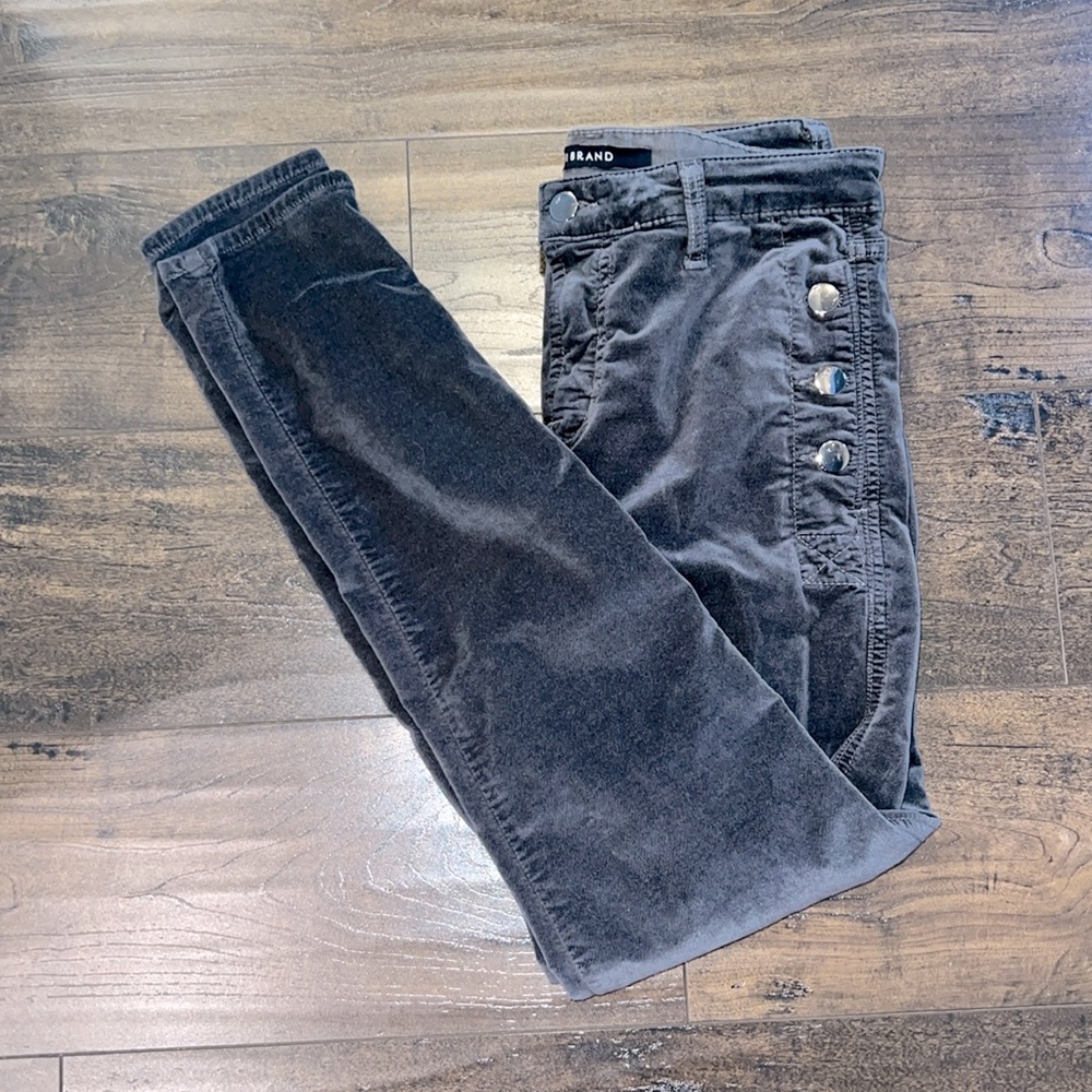 J Brand Zion Mid-Rise Skinny - Asphalt